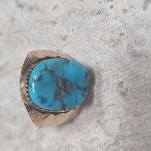 Big and Chunky Turquoise Statement Ring